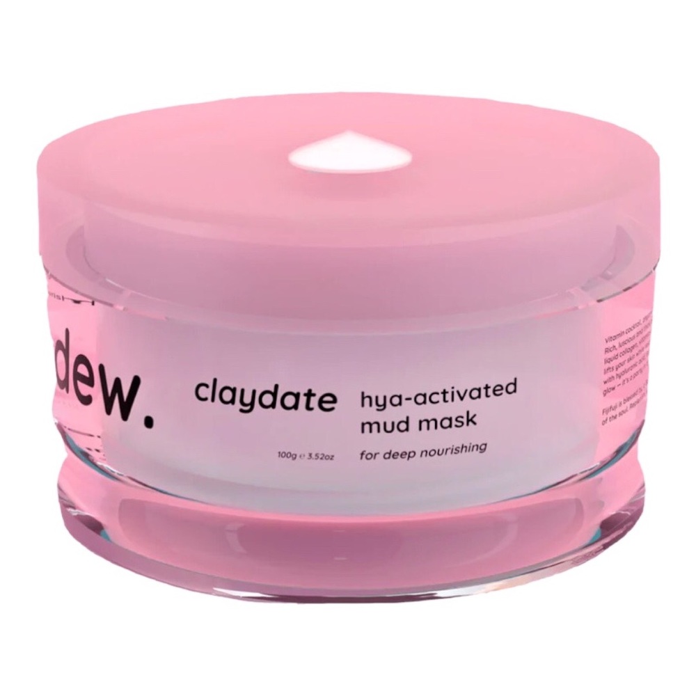 Dew of the Gods Claydate Pink Clay Mask Aloe Coconut & More NIB
